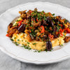 Caponata (Sicilian Eggplant Stew) over Creamy Polenta