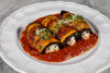 Eggplant Involtini with Creamy Cashew Ricotta, Spinach & Tomato Basil Sauce