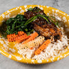 Spicy Gingered Korean Short Ribs with Seasoned Spinach & Nishiki Rice