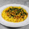 Spiced Chickpea Stew with Coconut, Turmeric & Saffron Basmati Rice